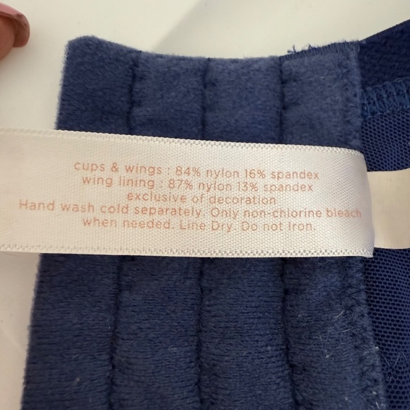 Cacique Lightly Lined Full Coverage Navy Blue Bra Women's Size 44DDD - Picture 13 of 15